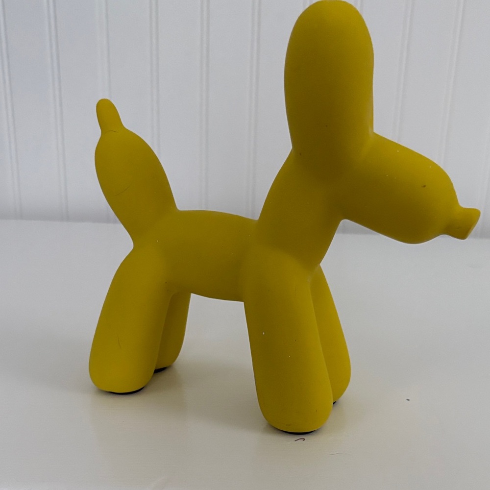 Yellow Balloon Dog Sculpture